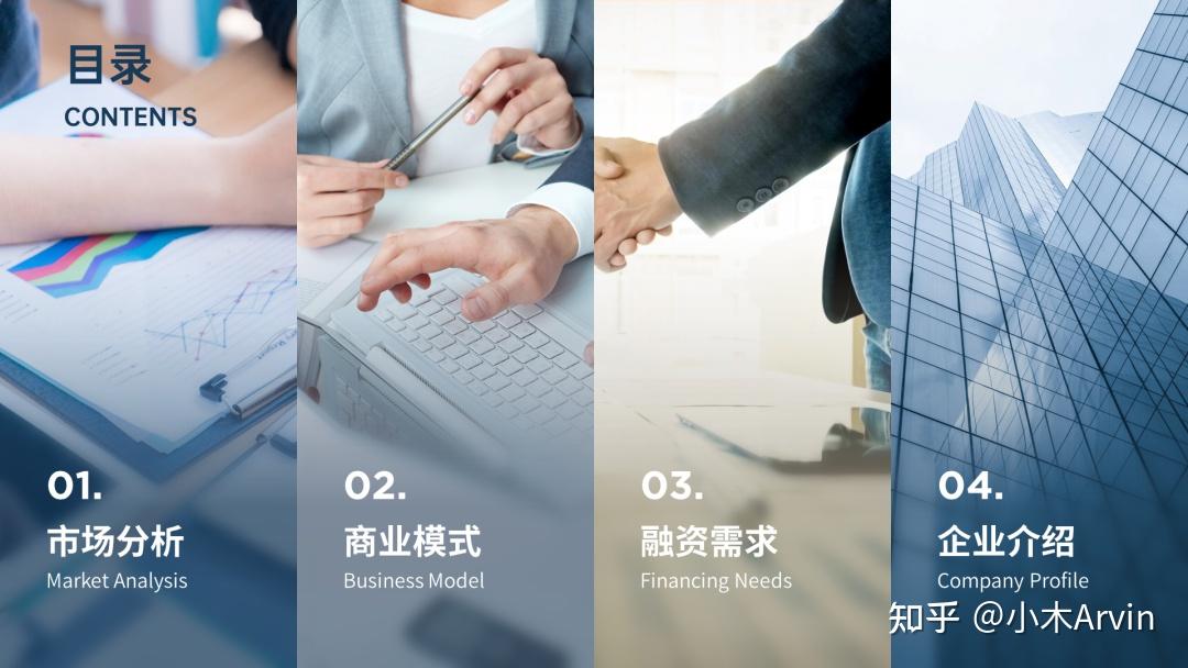 设计素材大全_形状型目录制作_PPT目录页设计
