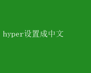 Hyper终端管理工具中文版_Hyper中文设置教程_中文界面软件