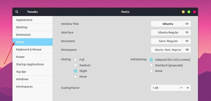 系统优化软件_GNOME Tweaks 主题设置_Ubuntu GNOME 优化工具