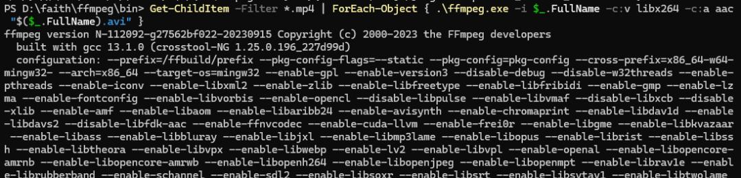 Ffmpeg视频格式转换方法_FFmpeg 教程_命令行Ffmpeg批量转换视频教程