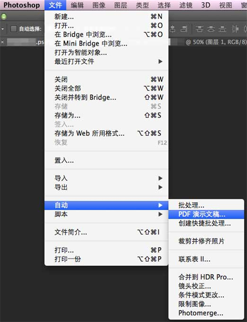 Photoshop绿色版免安装精简版怎么将多张图片转化为PDF文件截图1