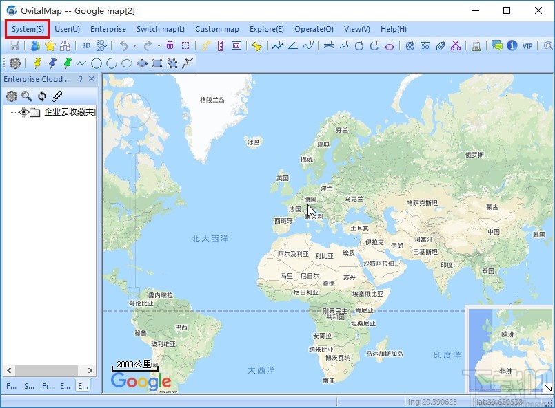 OvitalMap软件中文设置教程_中文界面软件_OvitalMap设置中文界面