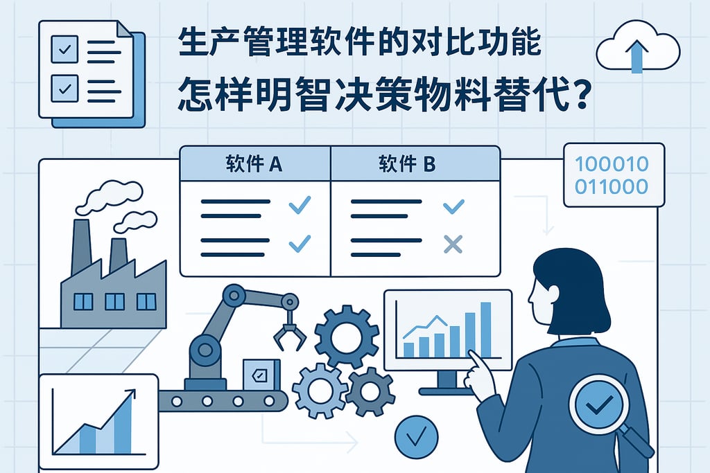 生产管理软件的对比功能,怎样明智决策物料替代?