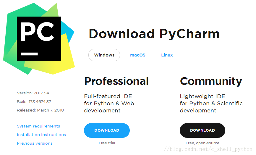 Windows 教程_PyCharm Windows安装教程_PyCharm社区版下载安装教程