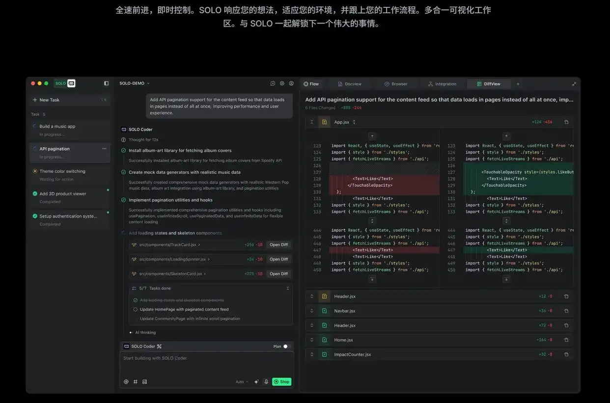 AI编程工具 SOLO 代码生成 超级个体_小白也能用的软件